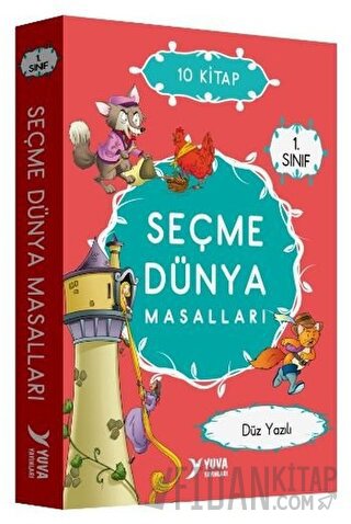 1. Sınıf Seçme Dünya Masalları Düz Yazılı - 10 Kitap Kolektif