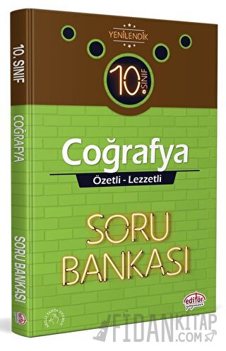 10. Sınıf Coğrafya Özetli Lezzetli Soru Bankası Kolektif