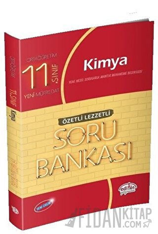 11. Sınıf Kimya Özetli Lezzetli Soru Bankası Kolektif