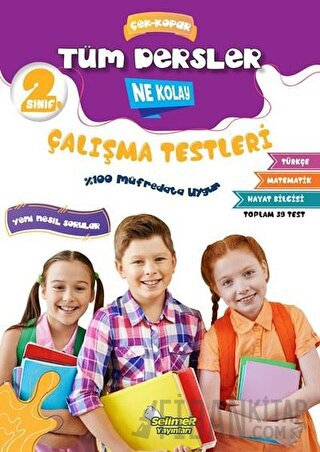 2. Sınıf Tüm Dersler Çek-Kopar Ne Kolay Çalışma Testleri Erdinç Yeniçe