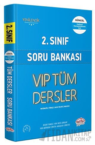 2. Sınıf VIP Tüm Dersler Soru Bankası Mavi Kitap Kolektif