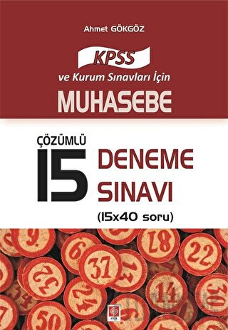 2017 KPSS Muhasebe Çözümlü 15 Deneme Sınavı Ahmet Gökgöz