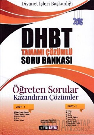 2018 DHBT Tamamı Çözümlü Soru Bankası Öğreten Sorular Mehmet Ümütli