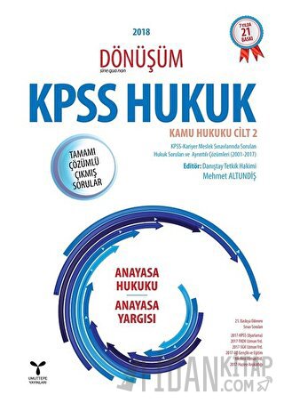 2018 Dönüşüm KPSS Hukuk - Kamu Hukuku Cilt 2 S. Mehmet Yıldırım