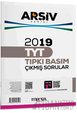 2019 TYT Arşiv Serisi Tıpkı Basım Çıkmış Sorular Tamamı Video Çözümlü 