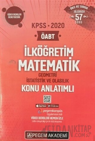 2020 KPSS İlköğretim Matematik Geometri İstatistik ve Olasılık Konu An