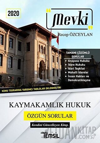 2020 Mevki Kaymakamlık Hukuk Özgün Sorular Recep Özceylan