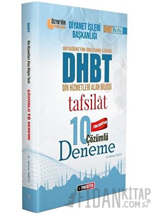 2020 Ortaöğretim - Önlisans - Lisans DHBT Din Hizmetleri Alan Bilgisi 