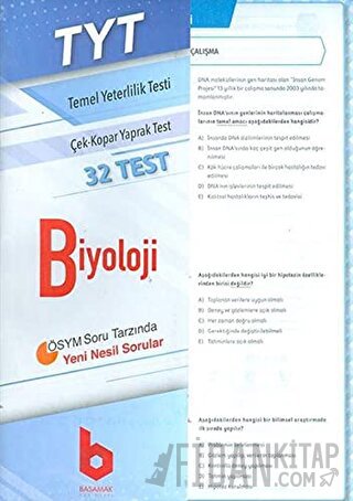 2020 TYT Biyoloji Çek - Kopar Yaprak Test Kolektif