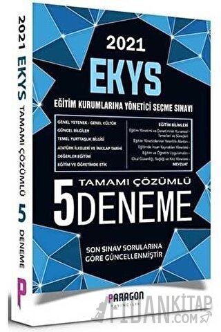 2021 EKYS Müdür ve Müdür Yardımcılığı Çözümlü 5 Deneme Kolektif