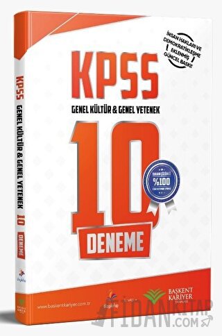 2021 KPSS Genel Yetenek Genel Kültür 10 Deneme Çözümlü Kolektif