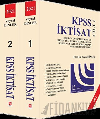 2021 KPSS İktisat (2 Cilt Takım) Zeynel Dinler