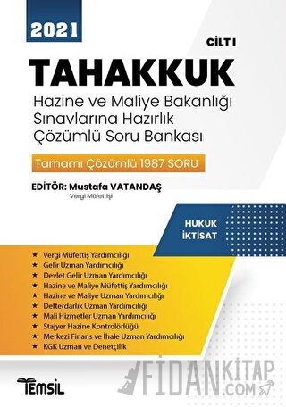 2021 Tahakkuk - Hazine ve Maliye Bakanlığı Sınavlarına Hazırlık Çözüml