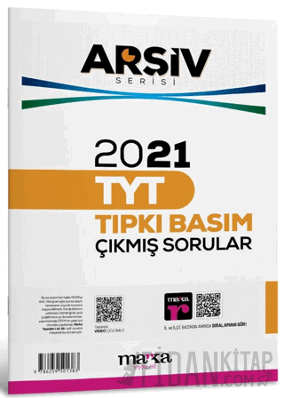 2021 TYT Arşiv Serisi Tıpkı Basım Çıkmış Sorular Tamamı Video Çözümlü 