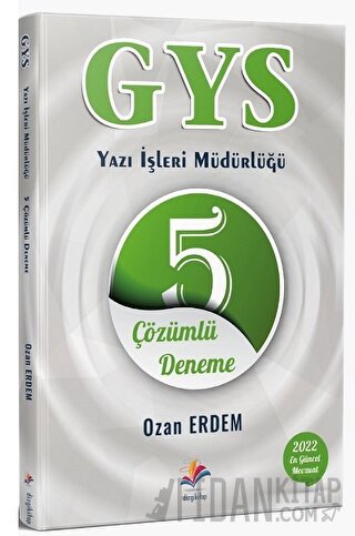 2022 GYS Yazı İşleri Müdürlüğü 5 Çözümlü Deneme Ozan Erdem