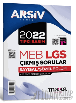 2022 LGS 8. Sınıf Arşiv Serisi Tıpkı Basım Çıkmış Sorular Tamamı Video