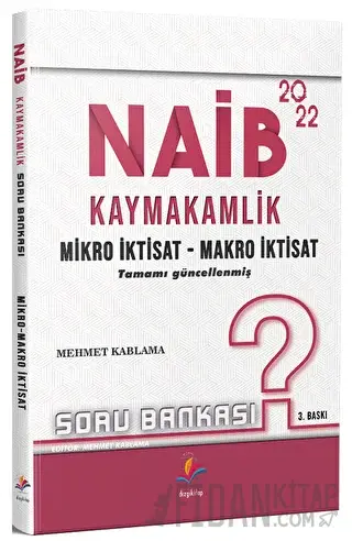 2022 NAİB Kaymakamlık Mikro İktisat-Makro İktisat Soru Bankası Mehmet 