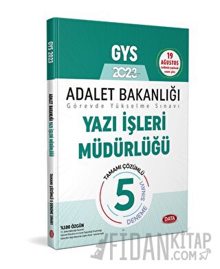 2023 Adalet Bakanlığı Yazı İşleri Müdürlüğü GYS Tamamı Çözümlü 5 Denem