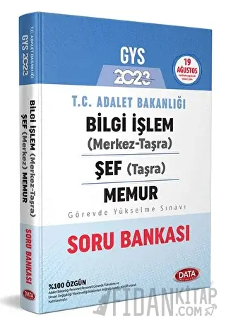 2023 GYS Adalet Bakanlığı Bilgi İşlem (Merkez-Taşra) Şef (Taşra) Memur