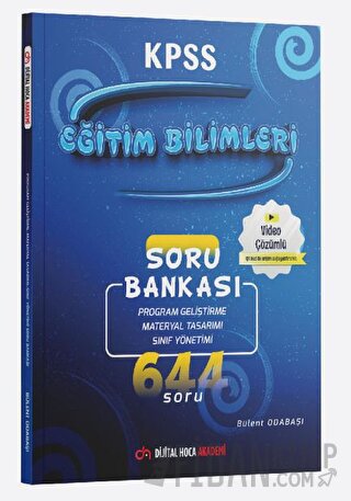 2023 KPSS Eğitim Bilimleri Video Çözümlü Soru Bankası Dijital Hoca Bül