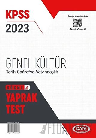 2023 KPSS Genel Kültür Tarih-Coğrafya-Vatandaşlık Yaprak Test Data Yay