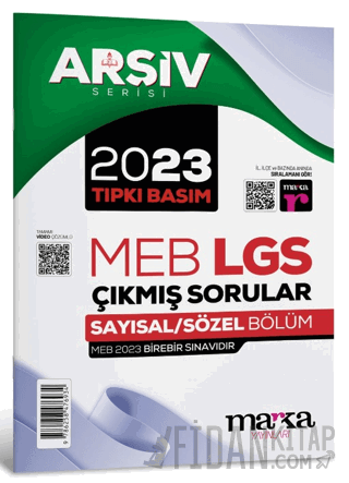 2023 LGS 8. Sınıf Arşiv Serisi Tıpkı Basım Çıkmış Sorular Tamamı Video