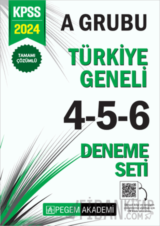 2024 KPSS A Grubu Tamamı Çözümlü Türkiye Geneli 4-5-6 (3'lü Deneme Set