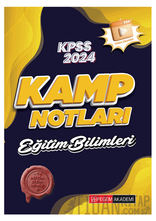 2024 KPSS Eğitim Bilimleri Kamp Notları Kolektif