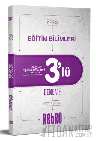 2024 KPSS Eğitim Bilimleri Tamamı Çözümlü 3 'lü Deneme Kolektif