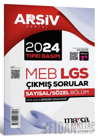 2024 LGS 8. Sınıf Arşiv Serisi Tıpkı Basım Çıkmış Sorular Tamamı Video