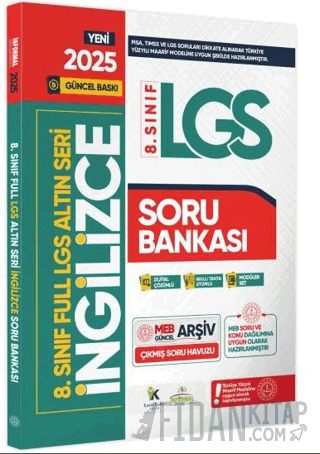 2025 8. Sınıf Full LGS Altın Seri İngilizce MEB Çıkmış Soru Bankası Mo