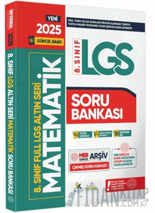 2025 8. Sınıf Full LGS Altın Seri Matematik MEB Çıkmış Soru Bankası Mo