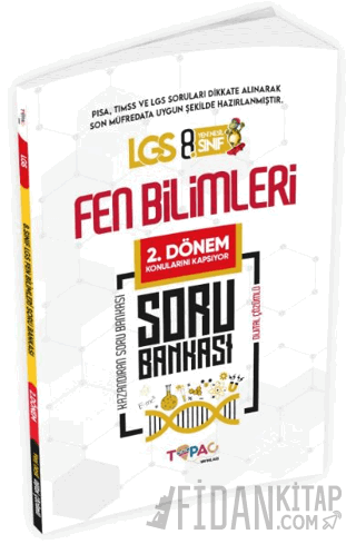 2025 8.Sınıf LGS Fen Bilimleri 2. Dönem Soru Bankası Kolektif