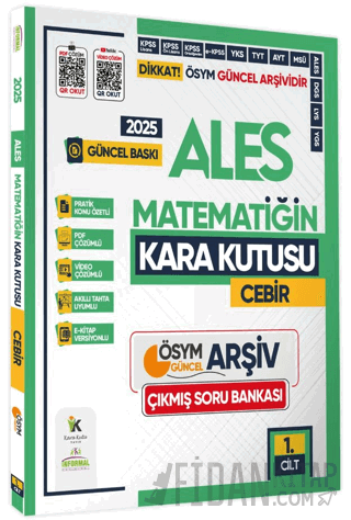 2025 ALES Matematiğin Kara Kutusu 1. Cilt CEBİR Kolektif