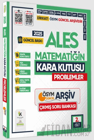 2025 ALES Matematiğin Kara Kutusu 2. Cilt Problem Konu Özetli Dijital 