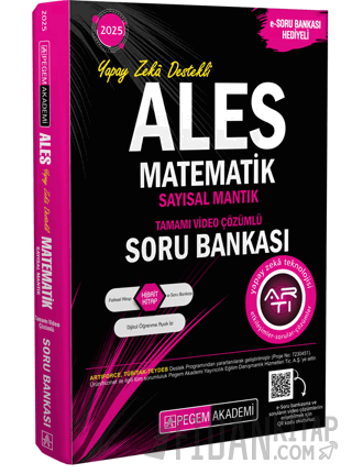 2025 ALES Matematik Sayısal Mantık Tamamı Video Çözümlü Soru Bankası K