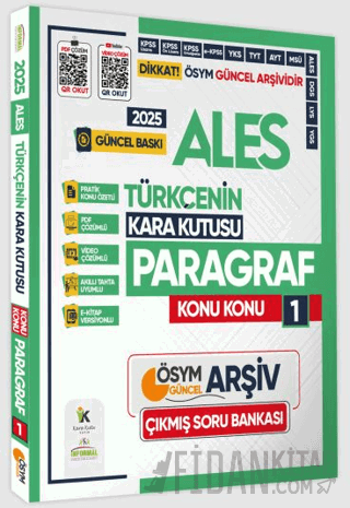 2025 ALES Türkçenin Kara Kutusu Konu Konu Paragraf 1 Konu Özetli ÖSYM 