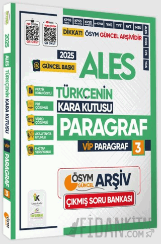 2025 ALES Türkçenin Kara Kutusu ÖSYM VİP Paragraf 3 Konu Özetli Çözüml