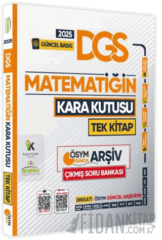 2025 DGS Kara Kutu Matematik Tek Kitap ÖSYM Arşiv Çıkmış Soru Bankası 