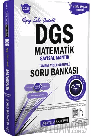 2025 DGS Matematik Sayısal Mantık Tamamı Video Çözümlü Soru Bankası Ko