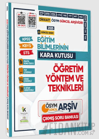 2025 Eğitim Bilimlerinin Kara Kutusu ÖĞRETİM YÖNTEM ve TEKNİKLERİ Konu