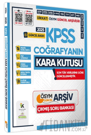 2025 KPSS Coğrafyanın Kara Kutusu Konu Özetli Dijital Çözümlü ÖSYM Çık