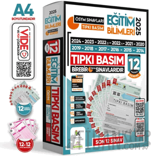 2025 KPSS Eğitim Bilimleri 12li ÖSYM Tıpkı Basım Çıkmış Soru Türkiye G