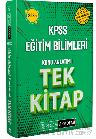 2025 KPSS Eğitim Bilimleri Konu Anlatımlı Tek Kitap Kolektif