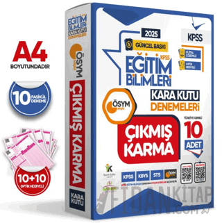 2025 KPSS EĞİTİM BİLİMLERİ ÖSYM Çıkmış Soru Karma Kara Kutu 10lu Paket