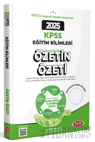 2025 KPSS Eğitim Bilimleri Özetin Özeti Kolektif