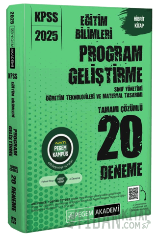 2025 KPSS Eğitim Bilimleri Program Geliştirme Tamamı Çözümlü 20 Deneme