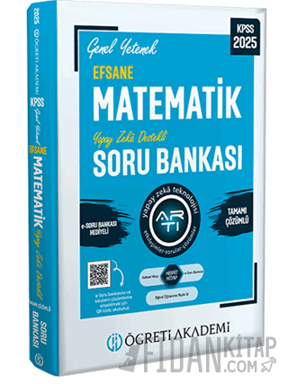 2025 KPSS Genel Yetenek Efsane Matematik Tamamı Çözümlü Soru Bankası K