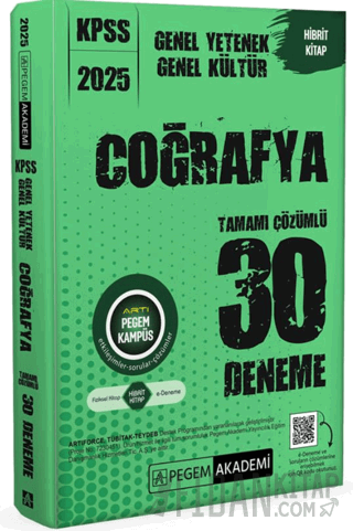 2025 KPSS Genel Yetenek Genel Kültür Coğrafya Tamamı Çözümlü 30 Deneme