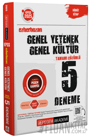 2025 KPSS Genel Yetenek Genel Kültür Ezberbozan Tamamı Çözümlü 5 Denem